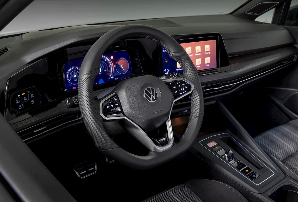 Volkswagen Golf GTD vue tableau de bord